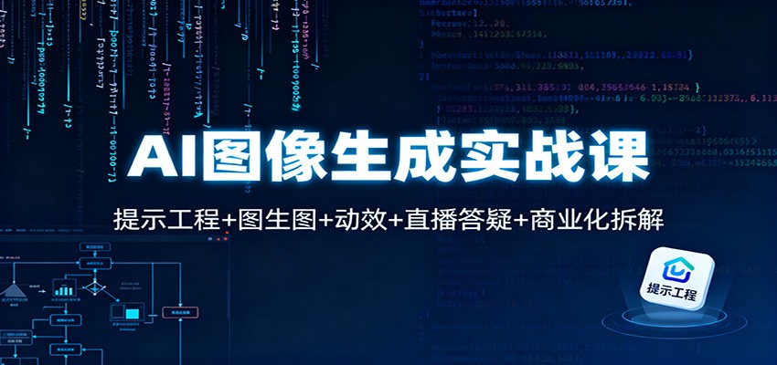 AI图像生成实战课：提示工程+图生图+动效+直播答疑+商业化拆解-知行客