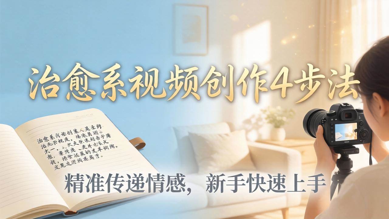 (18165期)治愈系视频创作4步法:从文案打磨到画面呈现,精准传递情感,新手快速上手出优质内容-知行客