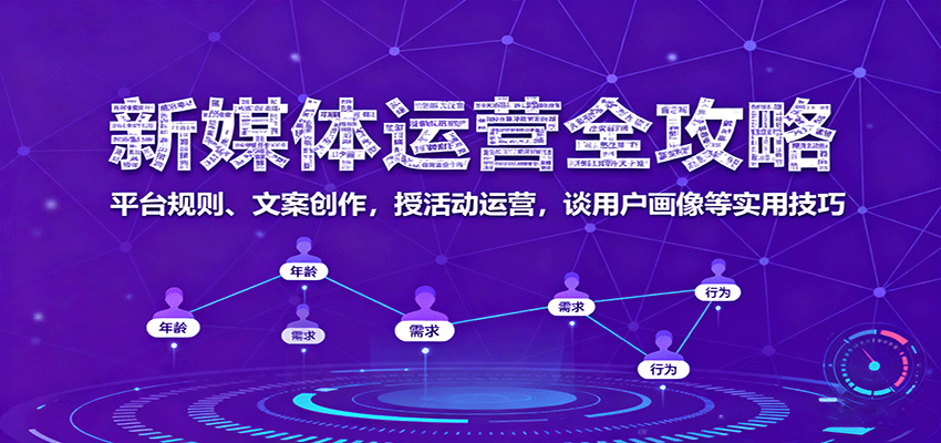 新媒体运营全攻略：平台规则、文案创作，授活动运营，谈用户画像等实用技巧-知行客