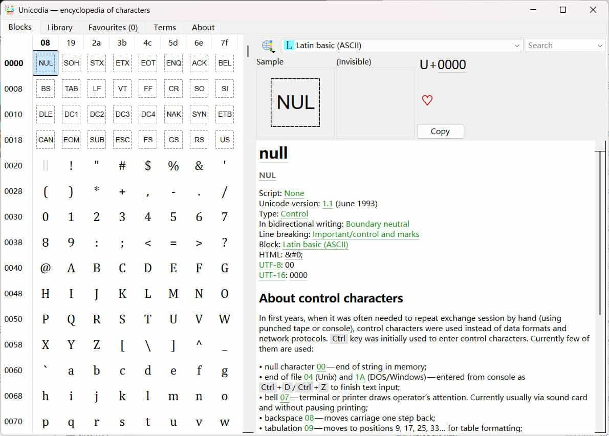 Unicode字符查询Unicodia v3.0.8绿色版-知行客