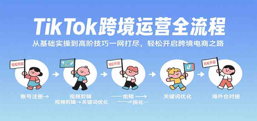 TikTok跨境运营全流程，从基础实操到高阶技巧一网打尽，轻松开启跨境电商之路-知行客