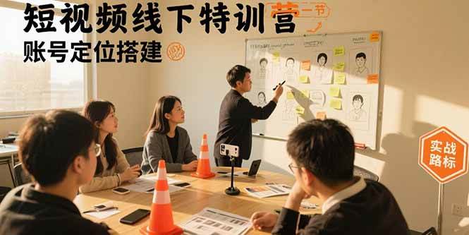 （15707期）短视频线下特训营：账号定位搭建/口播号拍摄剪辑/直播间流量入口/变现实战-知行客