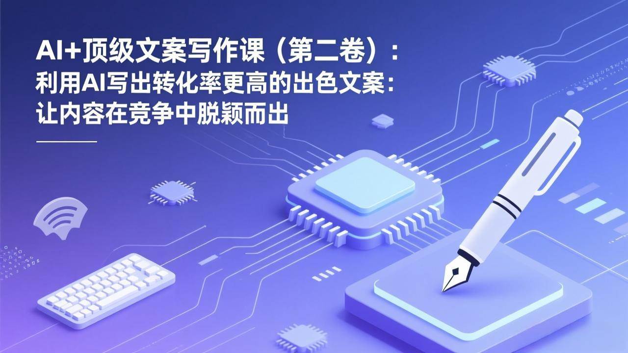 （17382期）AI+顶级文案写作课（第二卷）：利用AI写出转化率更高的出色文案：让内容在竞争中脱颖而出-知行客