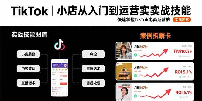 （15629期）TikTok小店从入门到运营实战技能：快速掌握TikTok电商运营的完整方法论-知行客