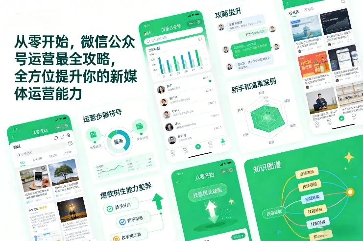 【精】从零开始，微信公众号运营最全攻略，全方位提升你的新媒体运营能力-知行客