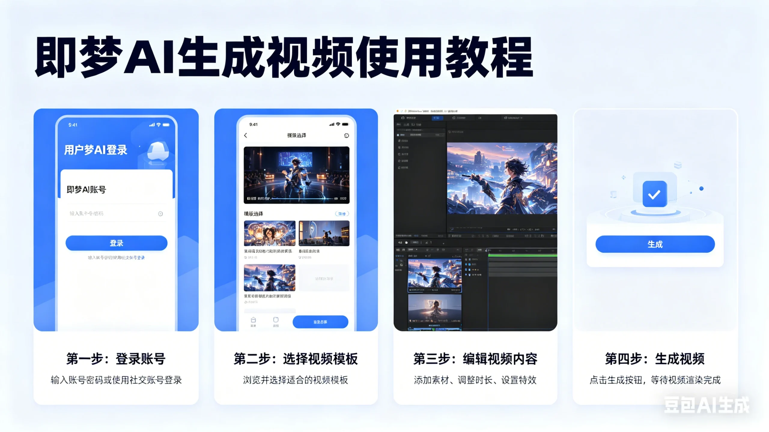 即梦AI生成视频使用教程 | 资源下载 - 知行客-知行客