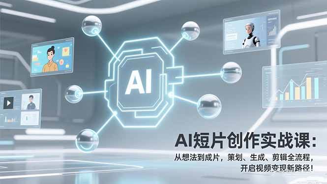 （17327期）AI短片创作实战课：从想法到成片，策划、生成、剪辑全流程，开启视频变现新路径！-知行客