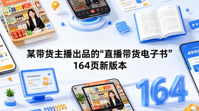 某带货主播出品的《直播带货电子书》164页新版本-知行客