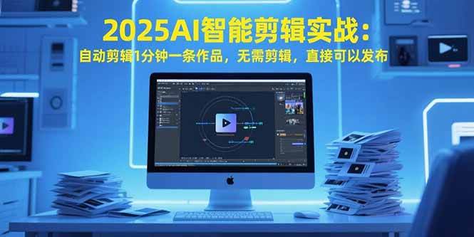 （15504期）2025AI智能剪辑实战：自动剪辑1分钟一条作品，无需剪辑，直接可以发布-知行客