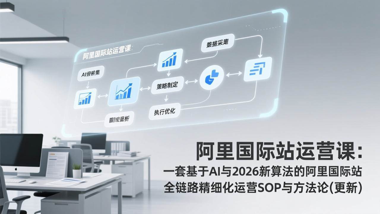 （17378期）阿里国际站运营课：一套基于AI与2026新算法的阿里国际站全链路精细化运营SOP与方法论(更新)-知行客