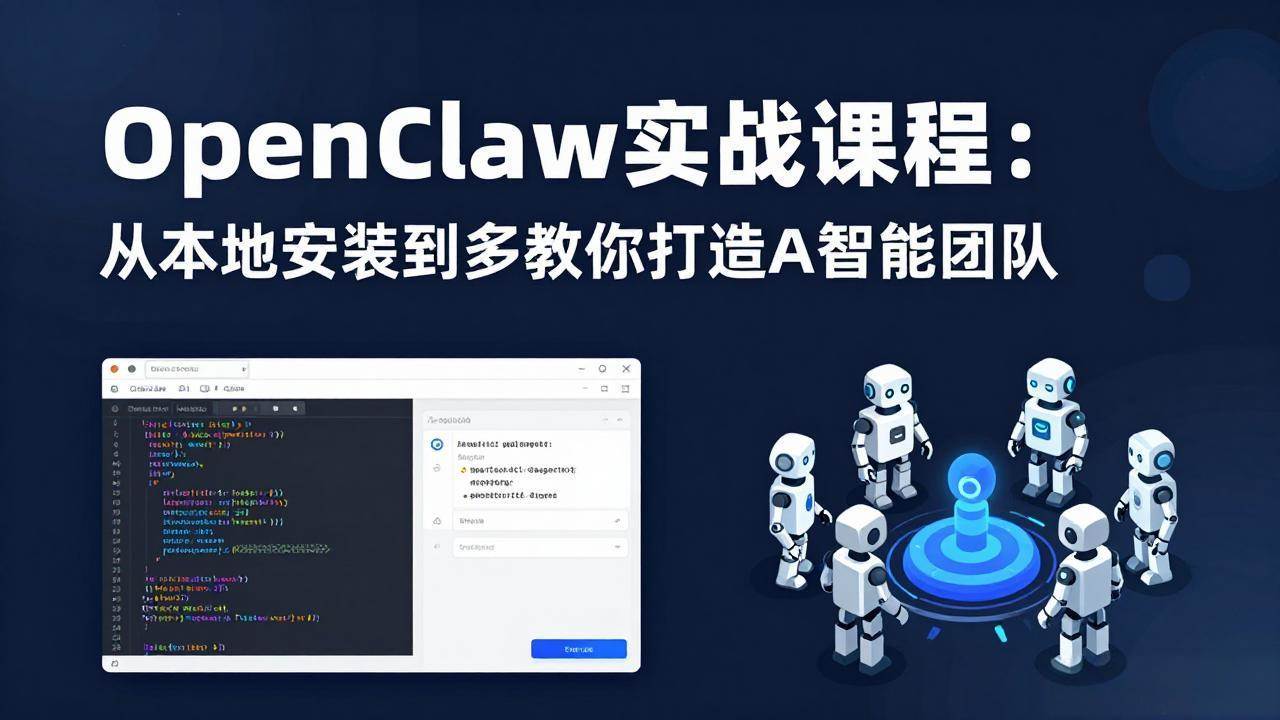 （17883期）OpenClaw实战课程：从本地安装到多Agent协同，手把手教你打造AI智能团队-知行客
