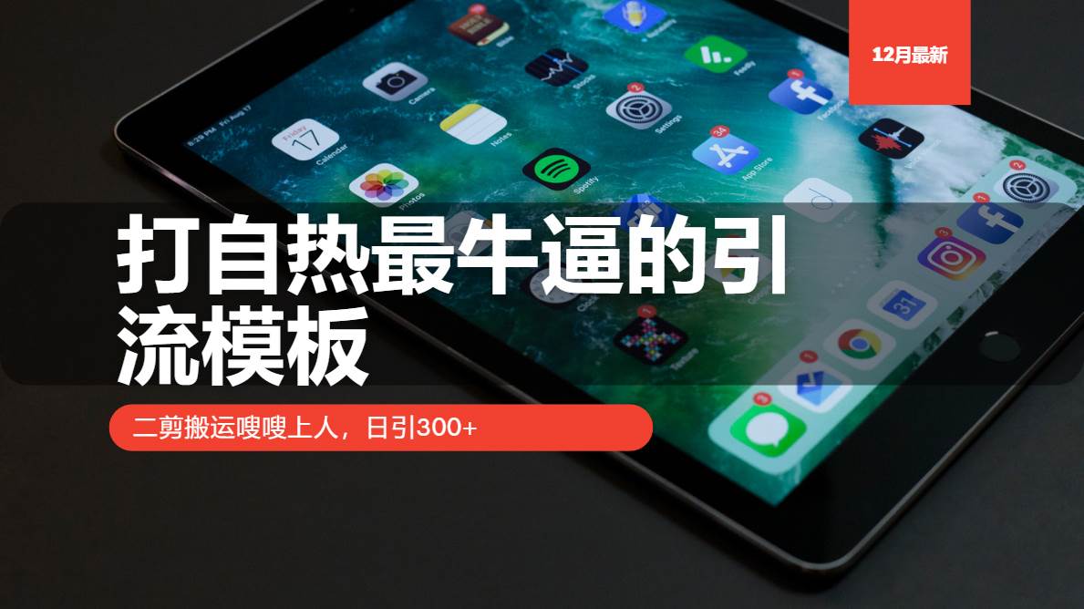 （13654期）打自热最牛逼的引流模板，二剪搬运嗖嗖上人，日引300+-知行客