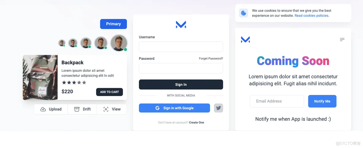 Meraki UI(基于Tailwind CSS构建的开源前端组件库)-知行客