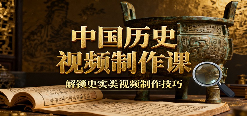 中国历史视频制作课：疆域地图集+参考文案+练习素材，解锁史实类视频制作技巧-知行客