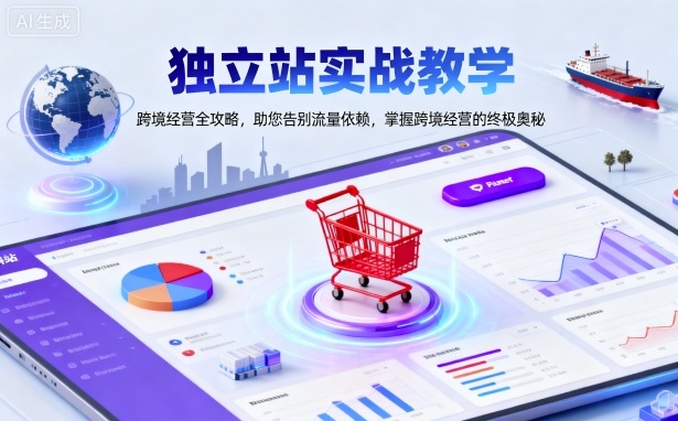 独立站实战教学，跨境经营全攻略，助您告别流量依赖，掌握跨境经营的终极奥-知行客