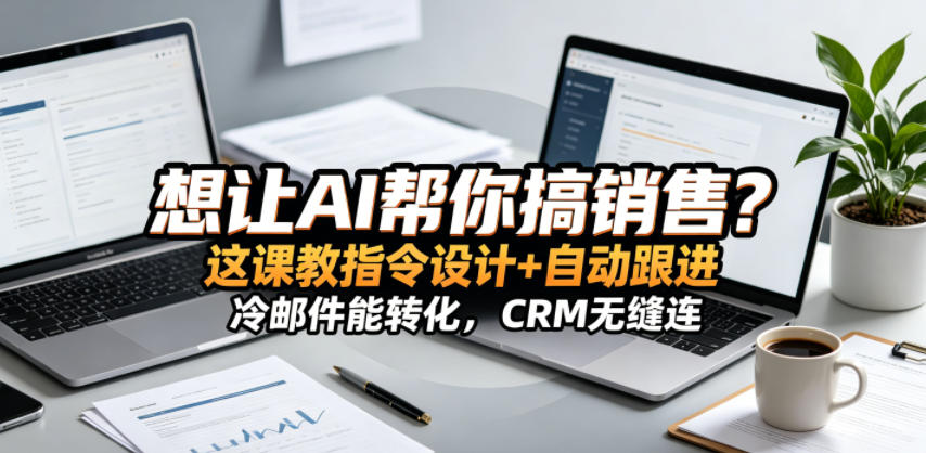 想让AI帮你搞销售？这课教指令设计+自动跟进，冷邮件能转化，CRM无缝连！【原创双语字幕】-知行客