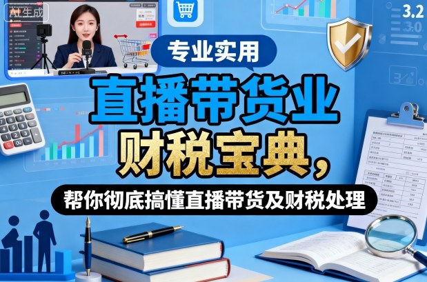 直播带货业财税宝典，帮你彻底搞懂直播带货及财税处理-知行客