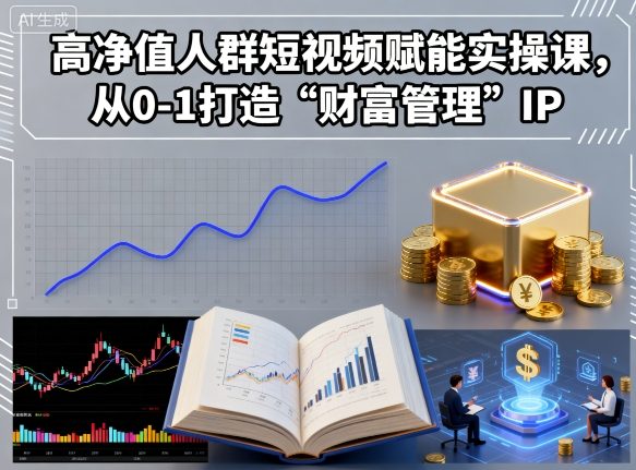 高净值人群短视频赋能实操课，从0-1打造“财富管理”IP-知行客
