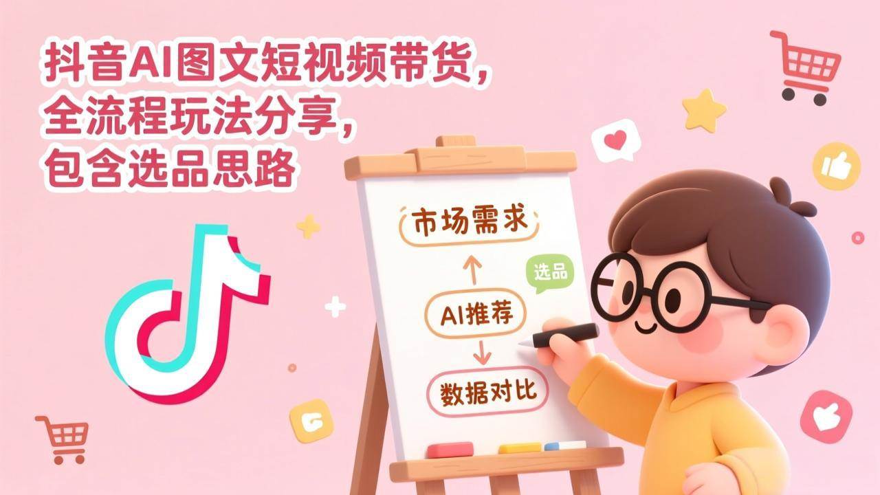 （17177期）抖音AI图文短视频带货，全流程玩法分享，包含选品思路-知行客
