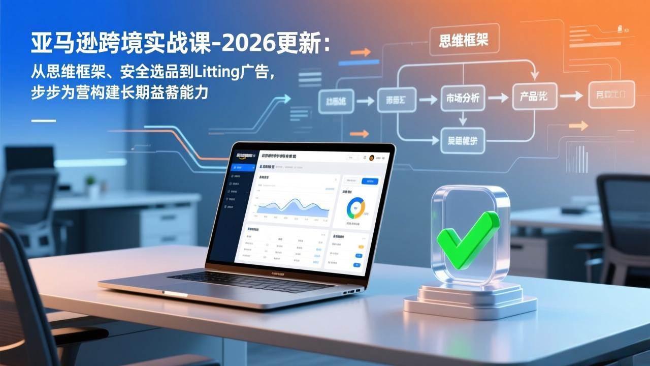 （17269期）亚马逊跨境实战课-2026更新：从思维框架、安全选品到Listing广告，步步为营构建长期盈利能力-知行客
