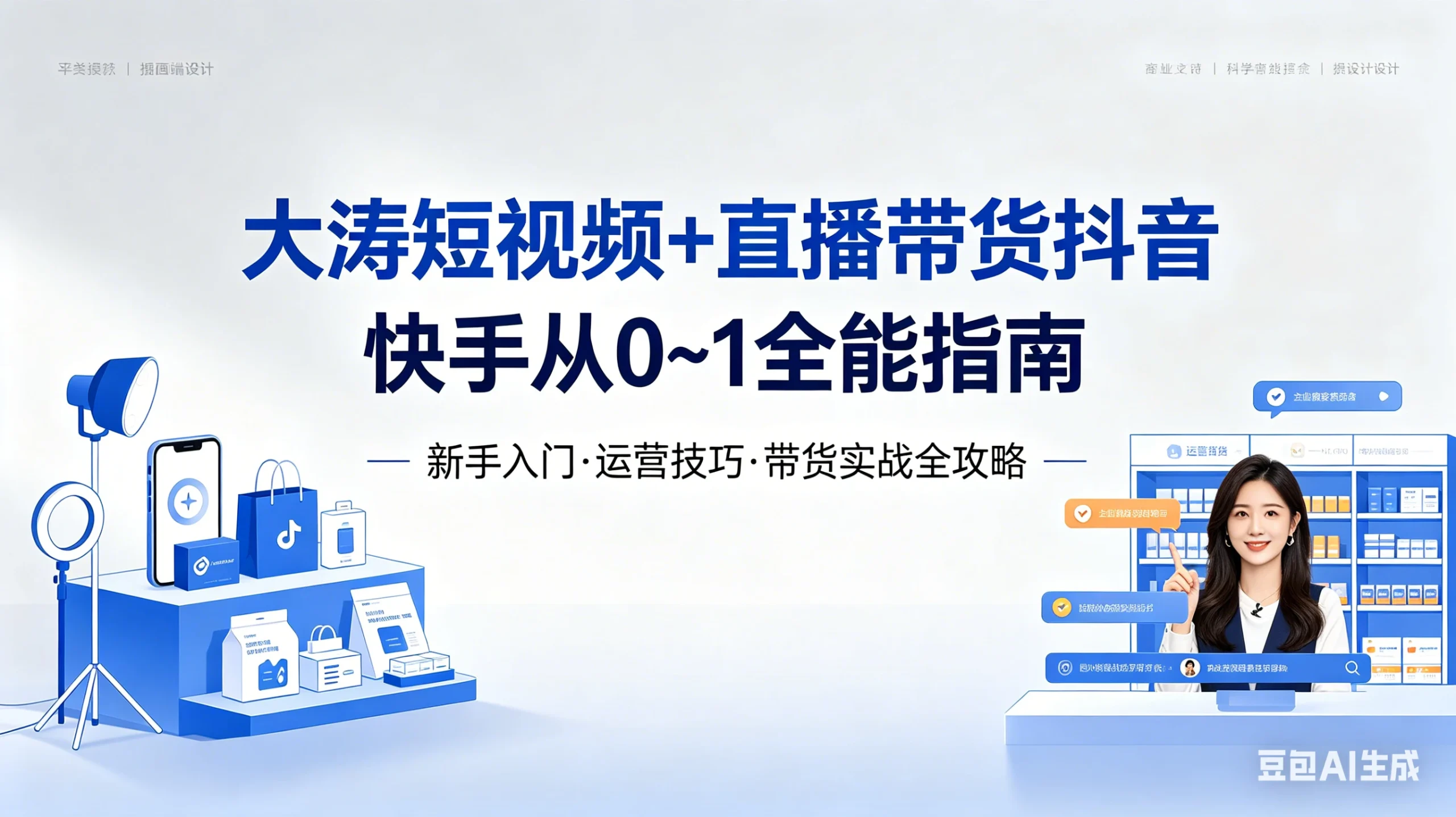 【精】大涛短视频+直播带货 短视频+图文+直播带货VIP陪跑，全平台起号+选品+实拍+剪辑+投放+变现全教学-知行客