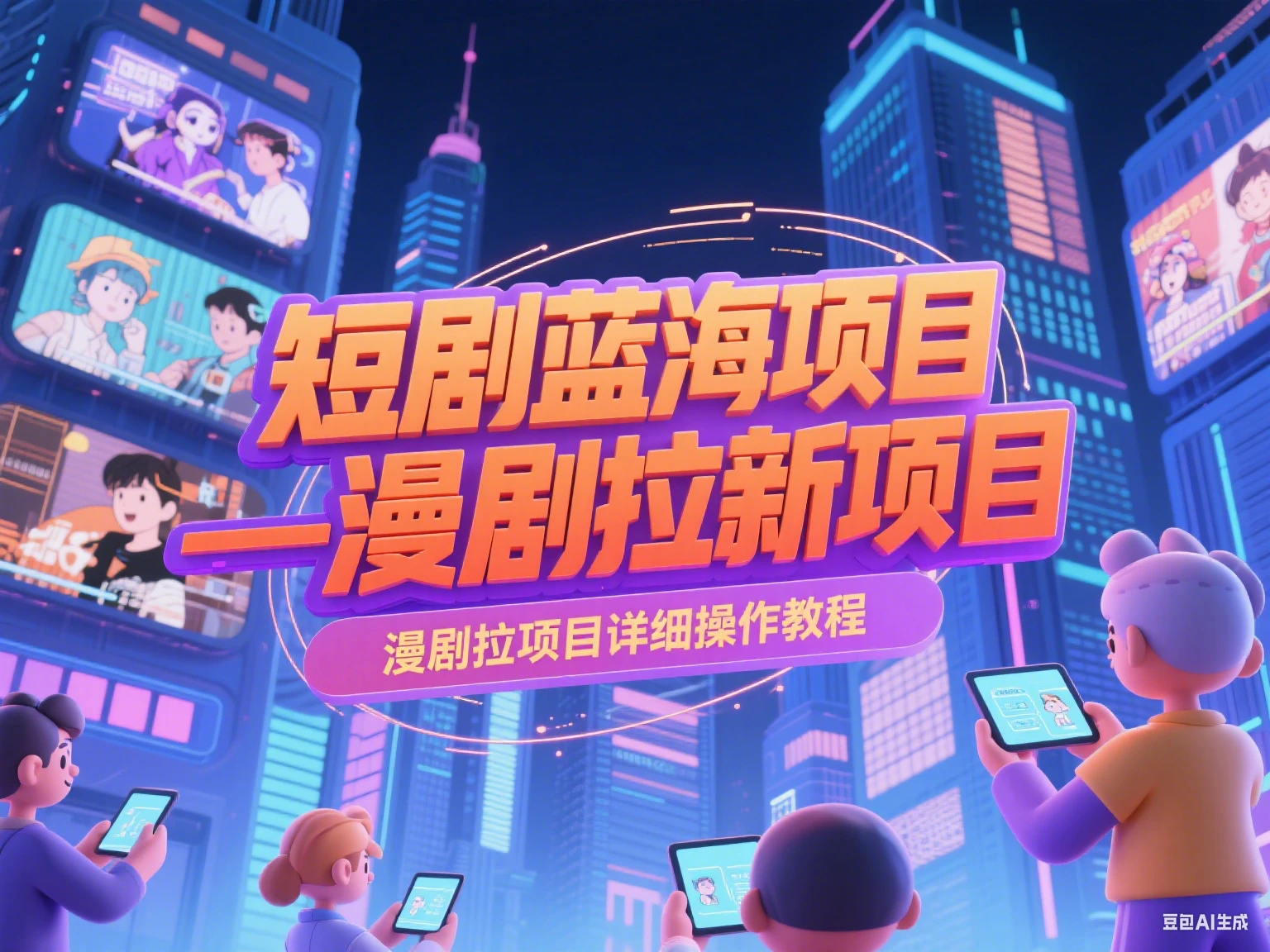 【精】短剧蓝海项目—漫剧拉新项目详细操作教程-知行客
