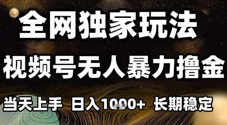 年底最新独家视频号无人直播撸礼物，小白也能轻松日入1k+，长期稳定，可批量复制【揭秘】-知行客