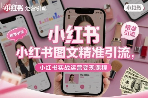 小红书图文精准引流，小红书实战运营变现课程 | 资源下载 - 知行客-知行客