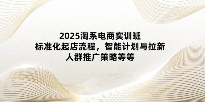 （14522期）2025淘系电商实训班：标准化起店流程，智能计划与拉新，人群推广策略等等-知行客