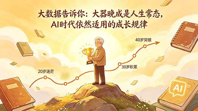 （18288期）付费文章：大数据告诉你：大器晚成是人生常态，AI 时代依然适用的成长规律-知行客