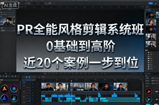 PR全能风格剪辑系统班，0基础到高阶，近20个案例一步到位-知行客